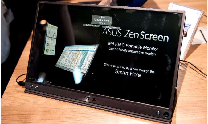 Asus ZenScreen - самый легкий в мире портативный монитор (8 фото)