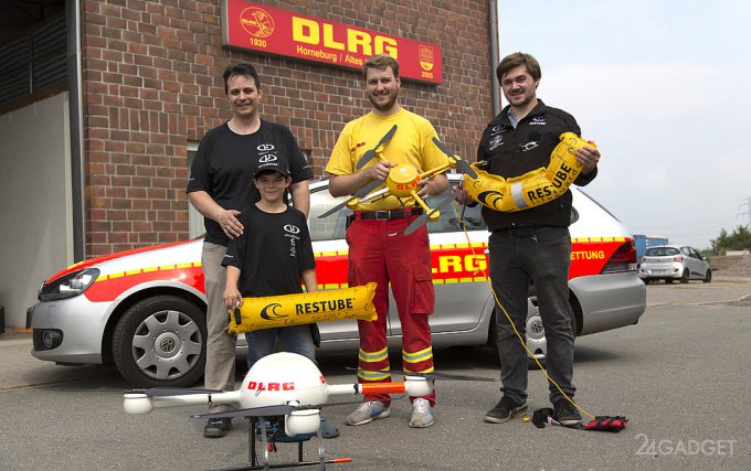 В Германии дроны будут спасать тонущих людей (6 фото + видео)