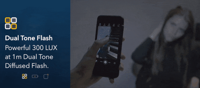 Чехол для iPhone со встроенной вспышкой и аккумулятором (6 фото + видео)