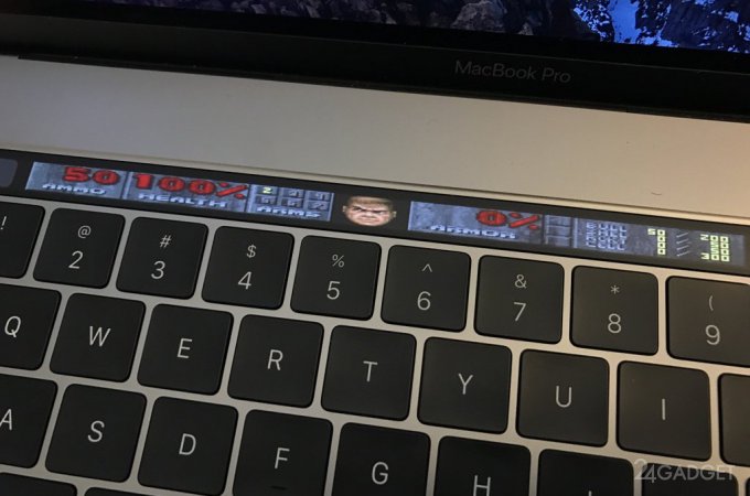 Doom запустили на сенсорной панели MacBook Pro (видео)