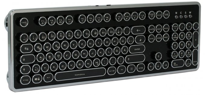 Механическая клавиатура в стиле старинной печатной машинки (7 фото)