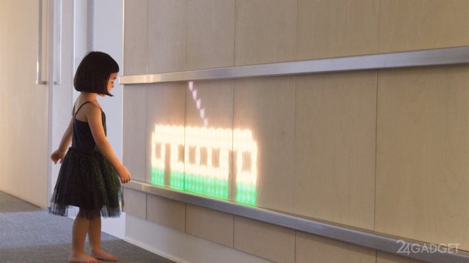 Светящаяся стена Lumes оживляет быт детской больницы (7 фото + видео)