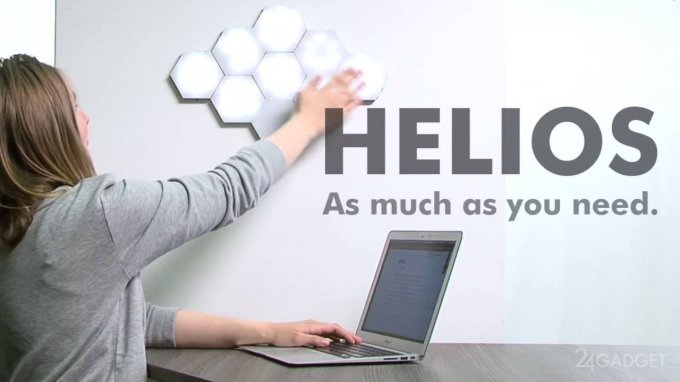 Helios — модульная система сенсорного освещения (8 фото + видео)