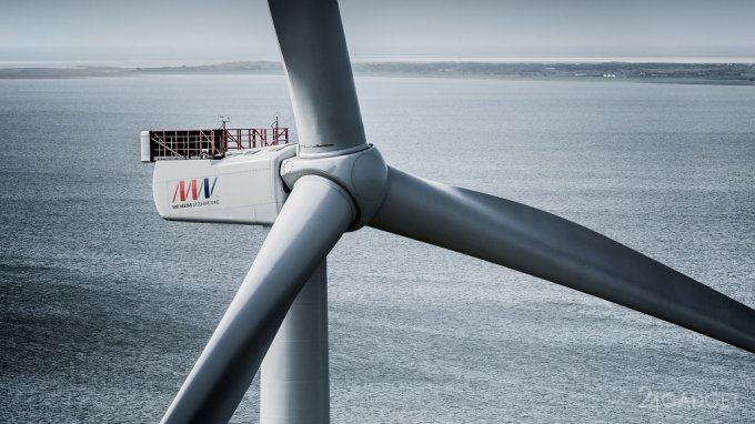 Датский ветряк-голиаф поставил рекорд по выработке энергии (3 фото + 2 видео)