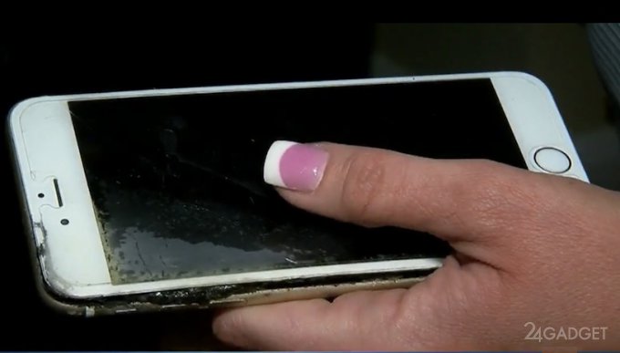 iPhone 6 Plus чуть не спалил спящую владельцу (видео)