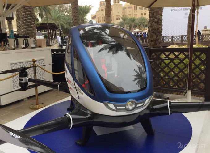 Первые летающие автомобили могут появится в Дубае (5 фото + видео)