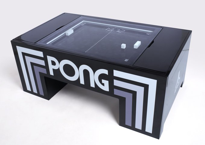 Кофейно-игровой столик Atari PONG (9 фото + видео)
