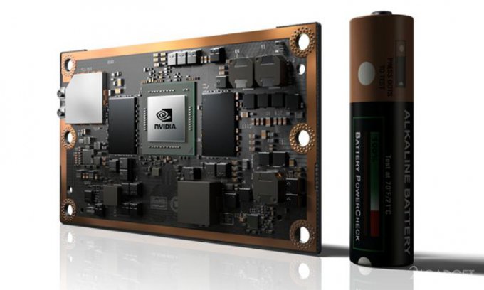 Мощный компьютер от NVIDIA по величине сопоставим с банковской картой (5 фото)