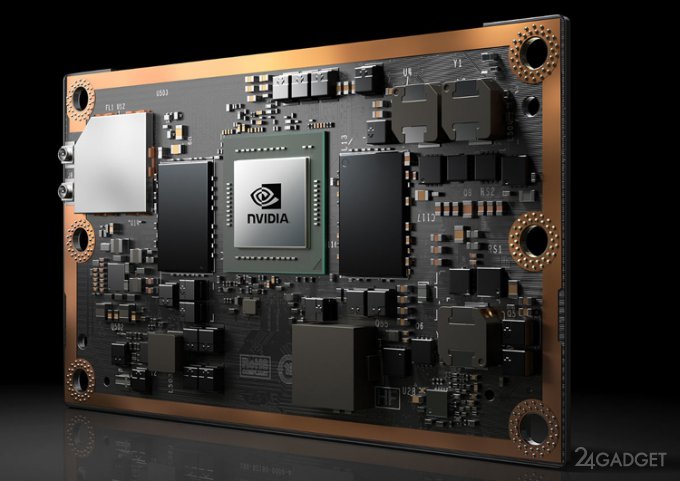 Мощный компьютер от NVIDIA по величине сопоставим с банковской картой (5 фото)