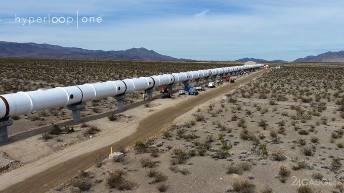 Первые снимки испытательного сверхскоростного пути от Hyperloop One (6 фото)