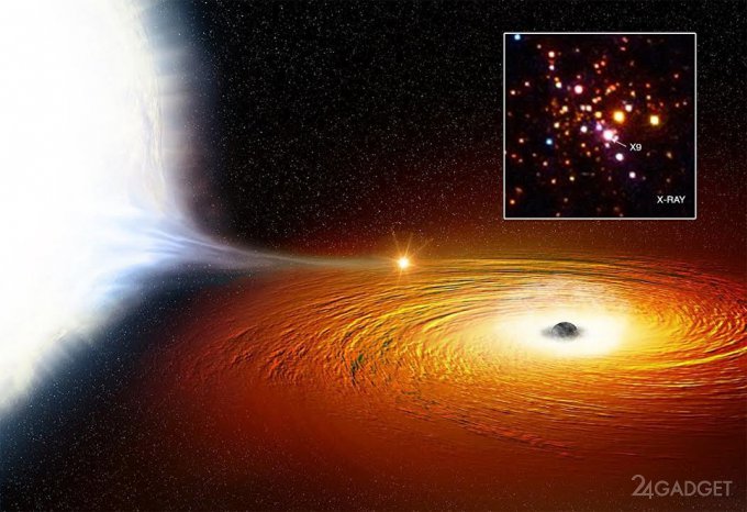 В космосе выявлена звезда, вращающаяся вокруг черной дыры