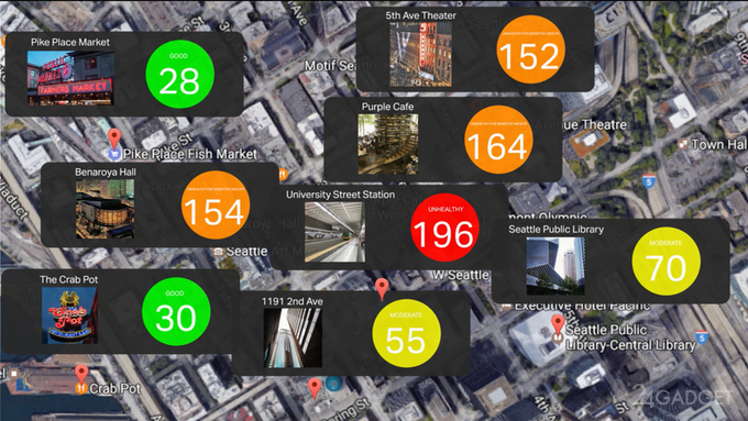 Смартфон сможет мониторить состав воздуха (9 фото + видео)