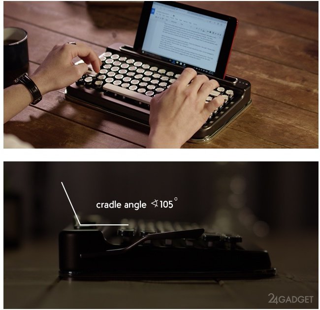 Bluetooth-клавиатура в стиле печатной машинки (9 фото + видео)