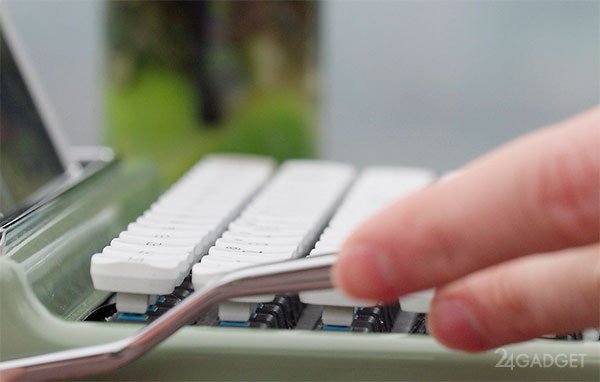 Bluetooth-клавиатура в стиле печатной машинки (9 фото + видео)