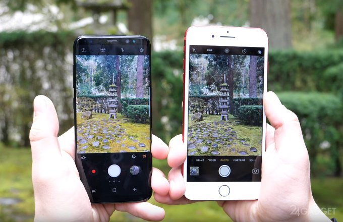 Galaxy S8 и iPhone 7 Plus сразились в фото- и видеосъёмке (11 фото + видео)