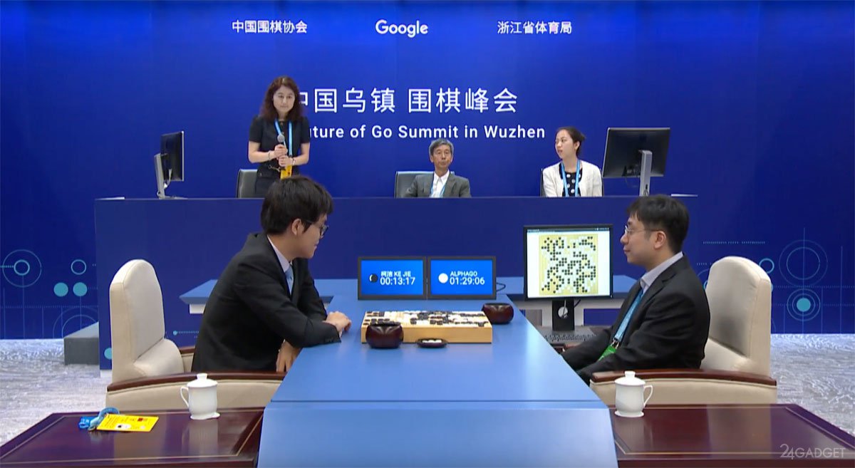 ИИ AlphaGo одержал первую победу над чемпионом мира по го Кэ Цзе (видео) »  24Gadget.Ru :: Гаджеты и технологии