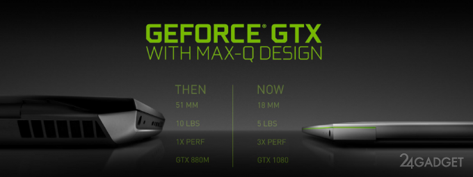 NVIDIA Max-Q позволит выпускать ультратонкие игровые ноутбуки (2 фото)