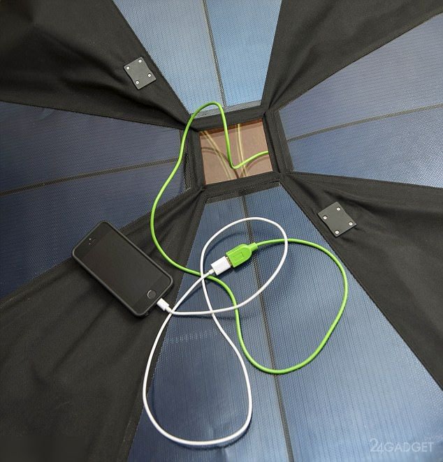 Подзарядить смартфон поможет пляжный зонтик (11 фото + видео)