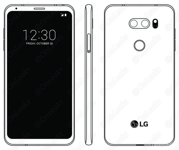 A unique camera will be installed on the LG V30 smartphone (6 photos)