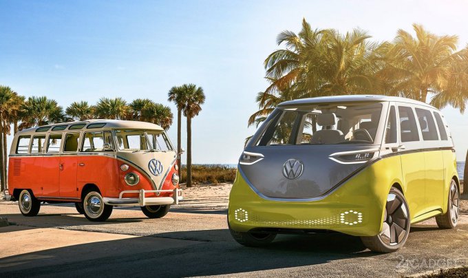 Легендарный фургон от Volkswagen станет электрокаром (57 фото + видео)