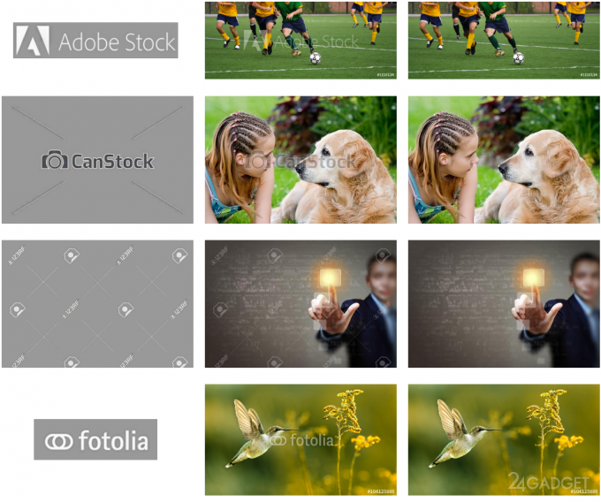 AI removes watermarks from photos (5 photos + video)