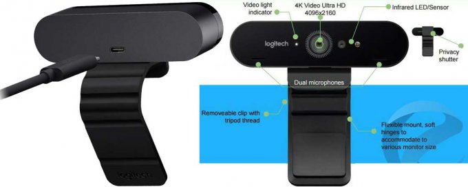 Высокотехнологичная веб-камера Logitech BRIO 4K Stream Edition (4 фото)