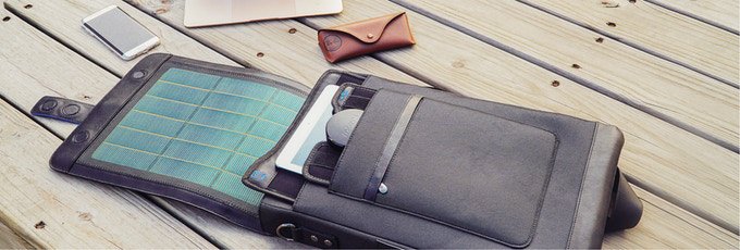 Универсальный рюкзак с солнечной панелью и аккумулятором (21 фото + видео)