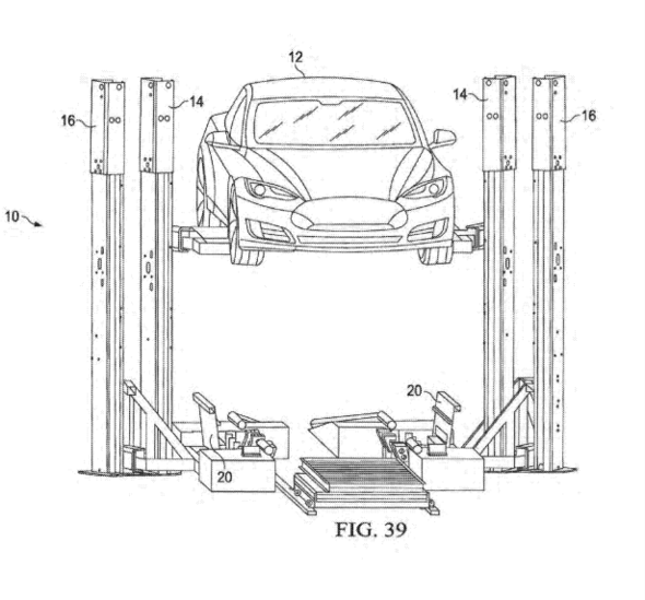 Tesla запатентовала мобильную станцию для обслуживания электромобилей (6 фото)