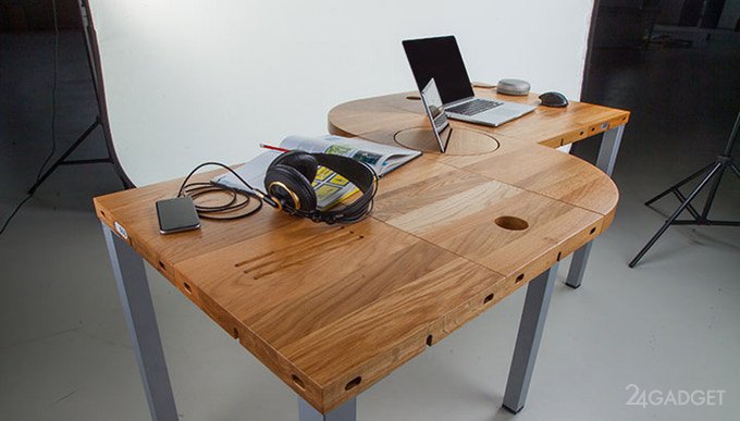 Модульный стол с большим количеством конфигураций (14 фото + видео)