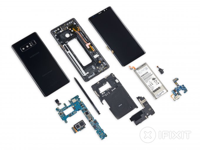В iFixit оценили ремонтопригодность Samsung Galaxy Note 8 (17 фото + видео)