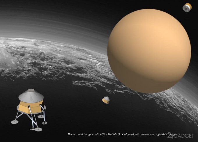 Космостанция-прыгун изучит поверхность Плутона (3 фото)