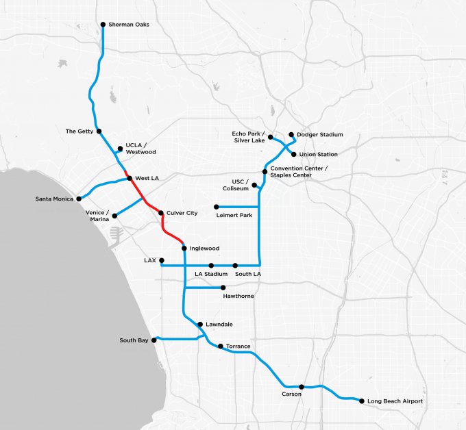 Маск показал карту будущих тоннелей под Лос-Анджелесом (4 фото)