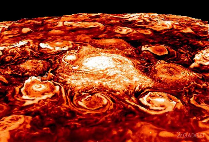 Исследователи заглянули в недра Юпитера (4 фото + видео)
