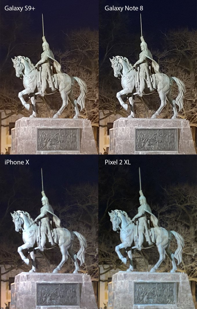 Сравниваем фото ночной съёмки Galaxy S9 Plus и его конкурентов (25 фото)