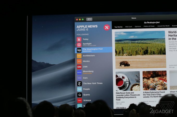 Apple анонсировала macOS Mojave с тёмной темой (13 фото)