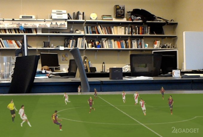 AR-технология транслирует футбольный матч прямо на стол (видео)