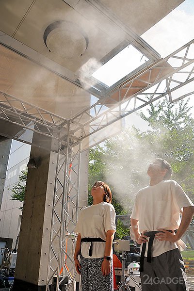 Зрителей японских Олимпийских игр-2020 спасут от жары «жидким туманом» (4 фото)