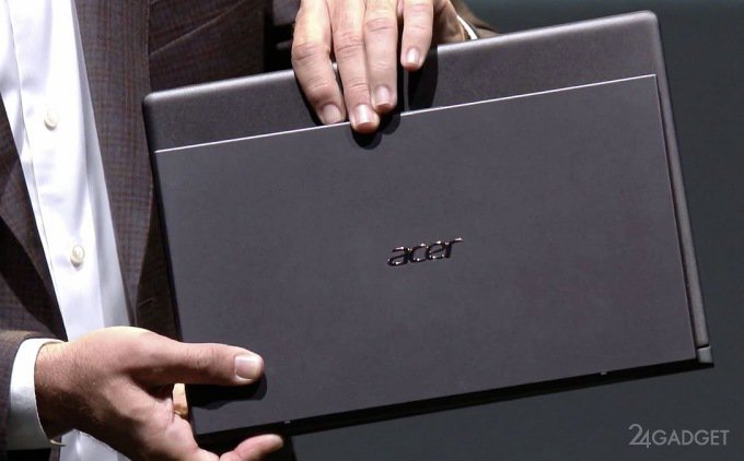 Acer дразнит новым ноутбуком - самыми лёгким и тонким в мире (5 фото)