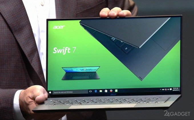 Acer дразнит новым ноутбуком - самыми лёгким и тонким в мире (5 фото)