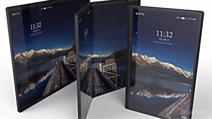 Помимо сгибаемого смартфона Samsung выпустит аналогичный планшет (4 фото)