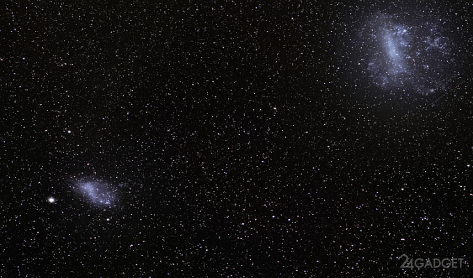 Астрономы зафиксировали столкновение двух галактик (4 фото)