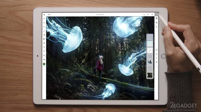 Для Apple iPad анонсирована полноценная версия Photoshop (5 фото + 2 видео)