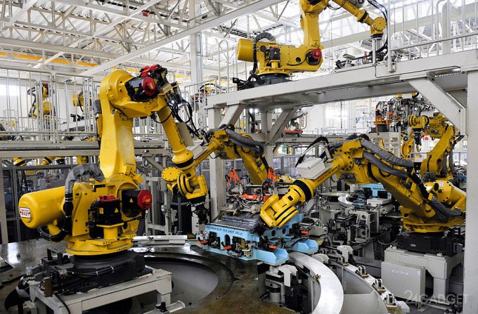 В Шанхае построят полностью роботизированный завод (4 фото + видео)