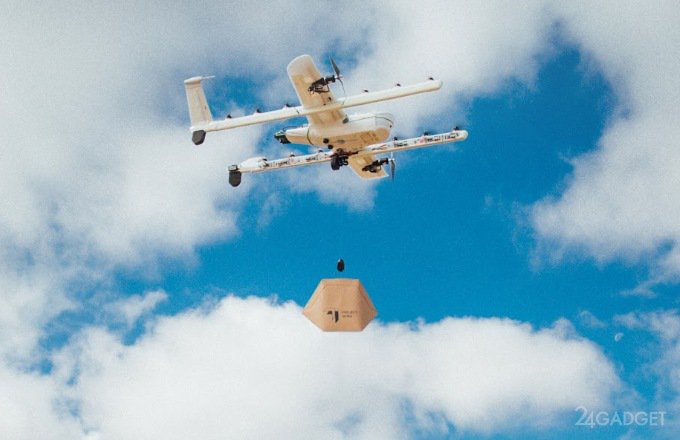 Alphabet drones will deliver goods for free in 10 minutes (3 photos + video)