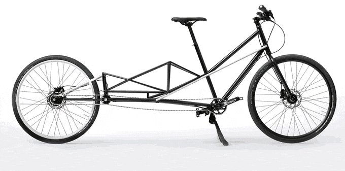 Невероятно удобный раскладной велосипед для перевозки грузов (9 фото + видео)