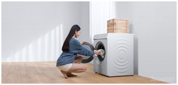 Умная стиральная машина от Xiaomi умеет сушить белье и стоит $290 (7 фото)