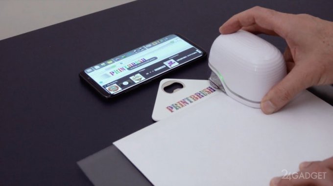 Ручной мини-принтер для печати на любой поверхности (3 фото + видео)