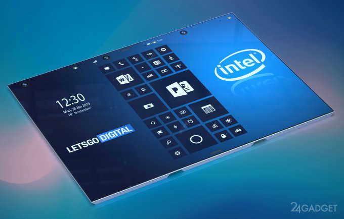 Intel разрабатывает складной планшет-смартфон (6 фото)