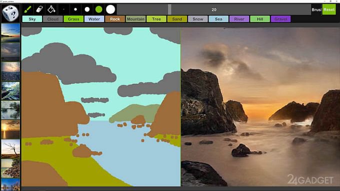 Нейросеть от NVIDIA превращает примитивные рисунки в реалистичные изображения (4 фото + видео)