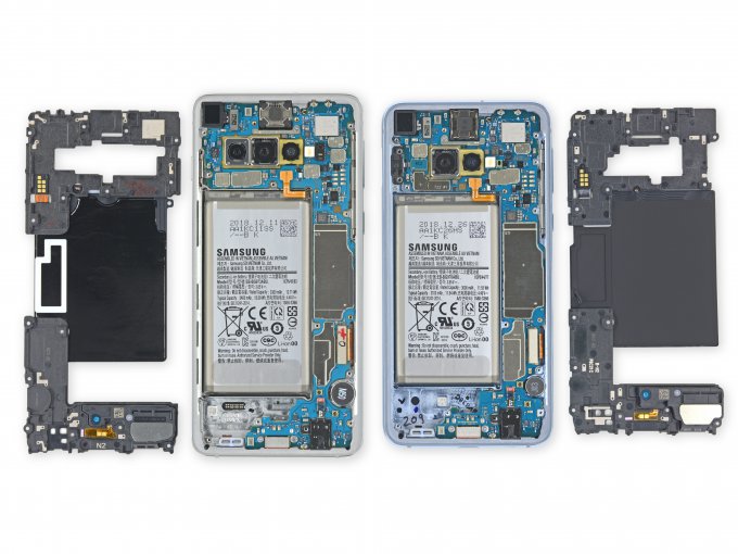 iFixit оценил ремонтопригодность Samsung Galaxy S10, S10+ и S10e (15 фото + видео)